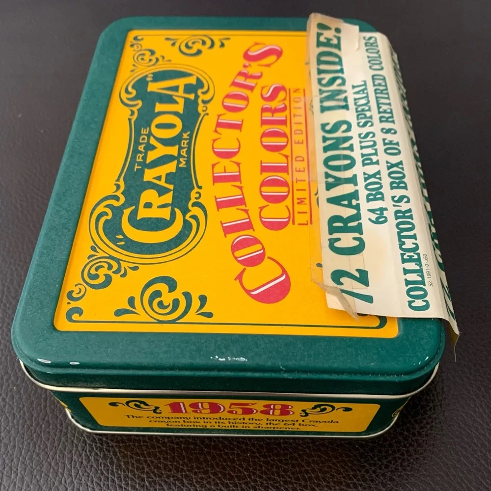 VTG Sealed Crayola 1990 Collectors Limited Edition Tin 72 Crayons incl. Retired